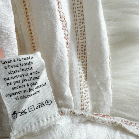 Ace & Jig Quince Maxi Dress In Ambrosia Cream Stripe Striped Off The Shoulder - Picture 10 of 12